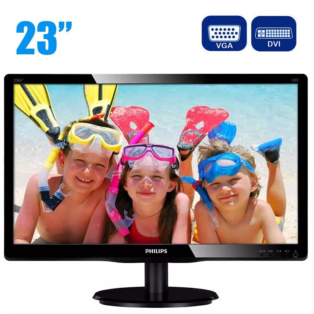 Монітор Philips V-line 236V4L / 23" (1920x1080) TN / VGA, DVI + Кабель живлення
