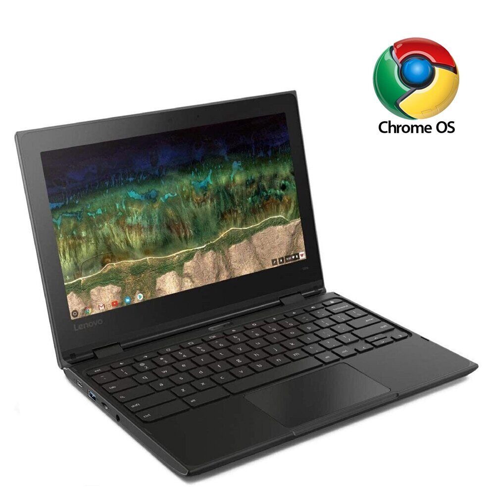 Нетбук Б-клас Lenovo 500e Chromebook 2-in-1 / 11.6" (1366x768) IPS Touch / Intel Celeron N3450 (4 ядра по 1.1 - 2.2 GHz) / 4 GB DDR4 / 32 GB eMMC / Intel HD Graphics 500 / WebCam / ChromeOS