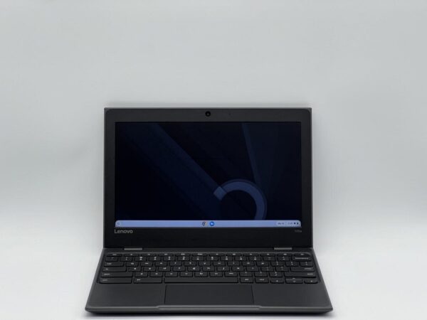 Нетбук Lenovo Chromebook 100e / 11.6" (1366x768) TN / Intel Celeron N3350 (2 ядра по 1.1 - 2.4 GHz) / 4 GB DDR4 / 32 GB eMMC / Intel UHD Graphics 500 / WebCam / ChromeOS - Зображення 2