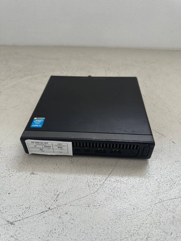 Неттоп Б-клас HP ProDesk 600 G1 Mini PC USFF / Intel Core i5-4590T (4 ядра по 2.0 - 3.0 GHz) / 8 GB DDR3 / 500 GB HDD / Intel HD Graphics 4600 / VGA + Блок живлення - Зображення 2