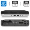 Неттоп Б-клас HP ProDesk 600 G3 Mini PC USFF / Intel Core i5-7500T (4 ядра по 2.7 - 3.3 GHz) / 8 GB DDR4 / 240 GB SSD / Intel HD Graphics 630 / DisplayPort / Блок живлення у комплекті