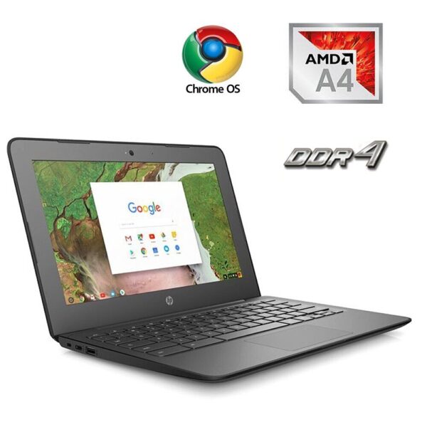 Нетбук HP ChromeBook 11A G6 EE / 11.6" (1366x768) TN / AMD A4-9120C (2 ядра по 1.6 - 2.4 GHz) / 4 GB DDR4 / 16 GB eMMC / AMD Radeon R4 Graphics / WebCam / ChromeOS
