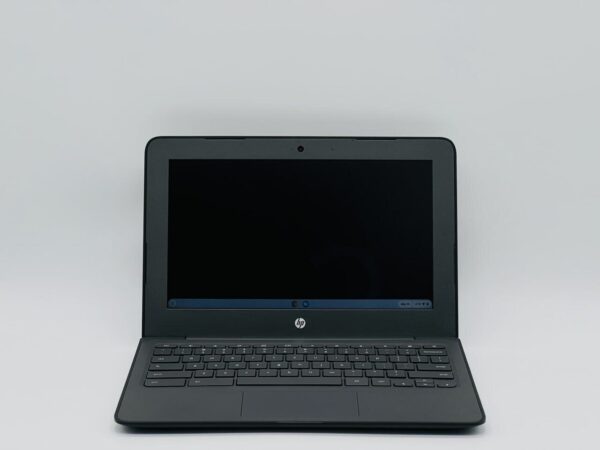 Нетбук HP ChromeBook 11A G6 EE / 11.6" (1366x768) TN / AMD A4-9120C (2 ядра по 1.6 - 2.4 GHz) / 4 GB DDR4 / 16 GB eMMC / AMD Radeon R4 Graphics / WebCam / ChromeOS - Зображення 2