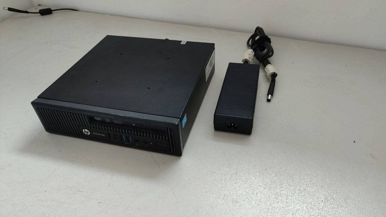 Неттоп HP EliteDesk 800 G1 USFF / Intel Core i5-4690S (4 ядра по 3.2 - 3.9 GHz) / 8 GB DDR3 / 240 GB SSD / Intel HD Graphics 4600 / DVD-ROM / VGA - Зображення 3