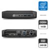 Неттоп HP ProDesk 400 G2 mini USFF / Intel Core i5-6500T (4 ядра по 2.5 - 3.1 GHz) / 16 GB DDR4 / 240 GB SSD / Intel HD Graphics 530 / DisplayPort