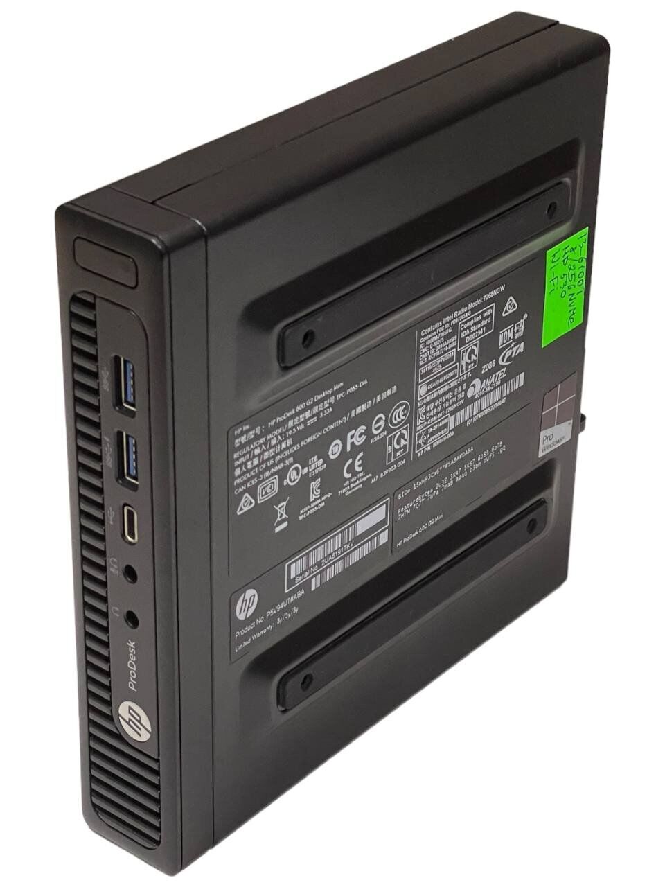 Неттоп HP ProDesk 600 G2 Mini PC USFF / Intel Core i3-6100T (2 (4) ядра по 3.2 GHz) / 8 GB DDR4 / 256 GB SSD M.2 / Intel HD Graphics 530 / DisplayPort + Блок живлення - Зображення 5