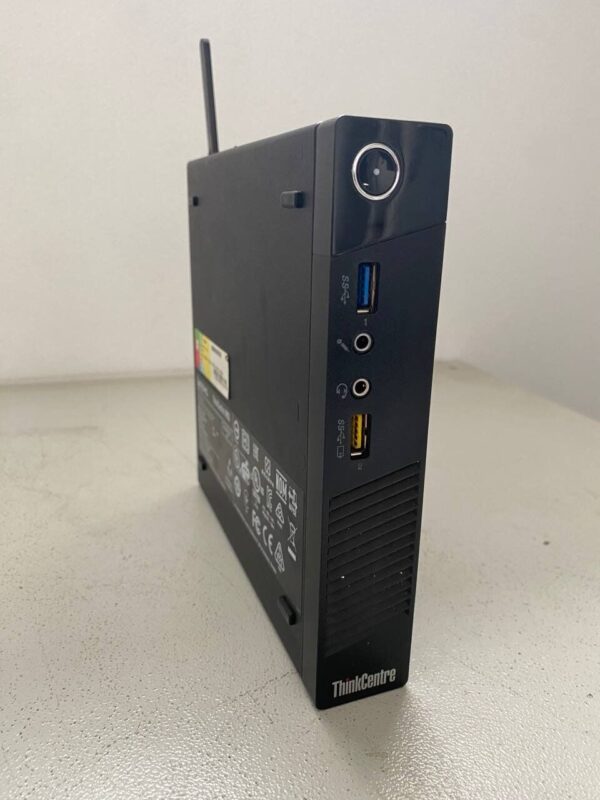 Неттоп Lenovo ThinkCentre M93 Tiny USFF / Intel Core i7-4765T (4 (8) ядра по 2.0 - 3.0 GHz) / 16 GB DDR3 / 256 GB SSD / Intel HD Graphics 4600 / Wi-Fi + Блок живлення - Зображення 2