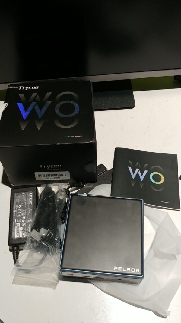 Неттоп Peladn Trycoo WO4 USFF /AMD Ryzen 5 5500U (6 (12) ядер по 2.1 - 4.0 GHz) / 16 GB DDR4 / 256 GB SSD / AMD RX Vega 7 / USB 3.1 / Wi-Fi / Bluetooth / Блок живлення в комплекті - Зображення 5