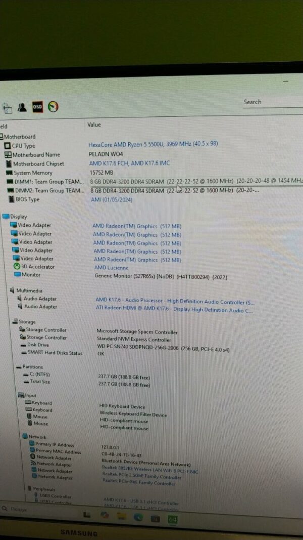 Неттоп Peladn Trycoo WO4 USFF /AMD Ryzen 5 5500U (6 (12) ядер по 2.1 - 4.0 GHz) / 16 GB DDR4 / 256 GB SSD / AMD RX Vega 7 / USB 3.1 / Wi-Fi / Bluetooth / Блок живлення в комплекті - Зображення 10