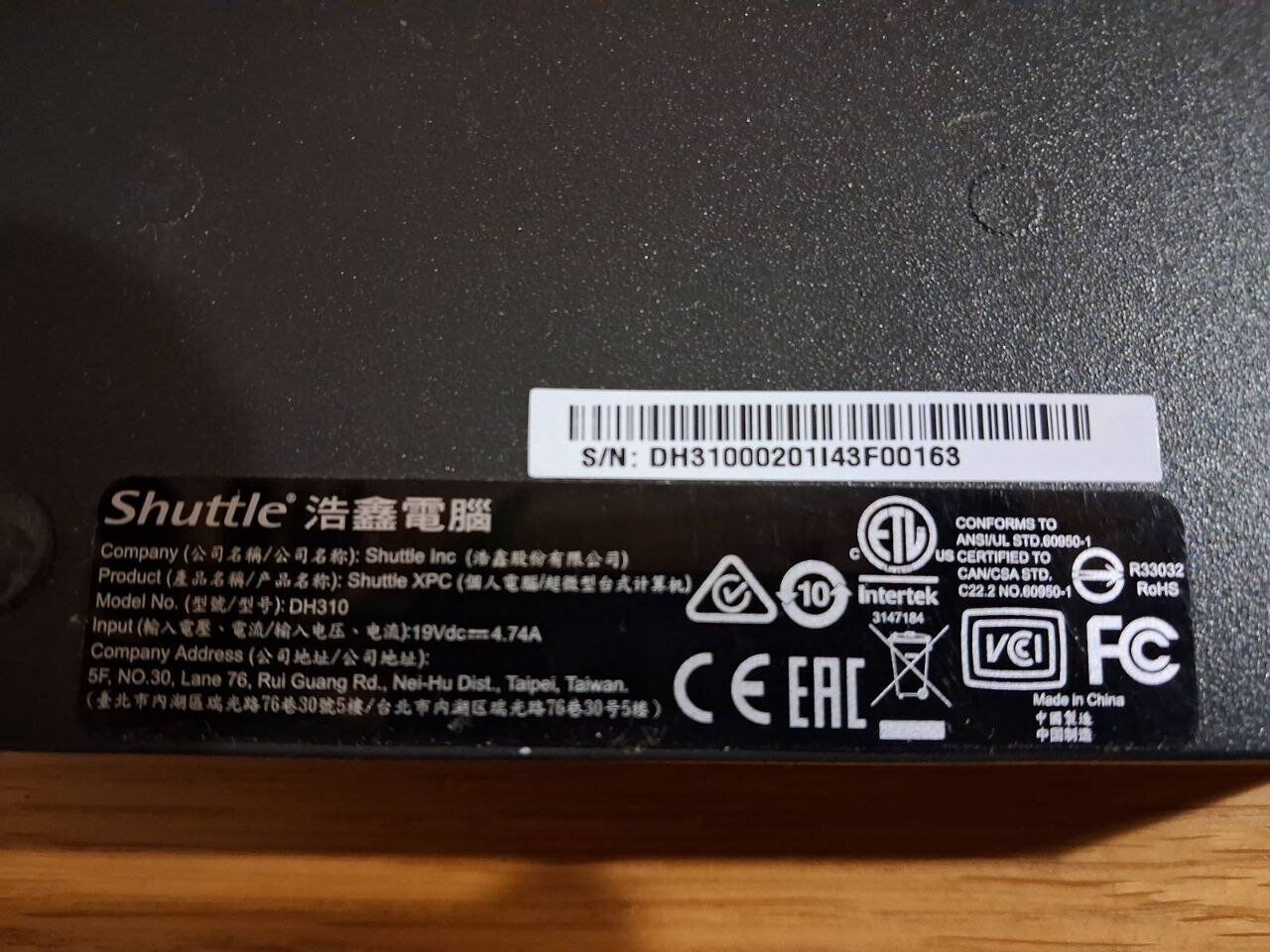 Неттоп Shuttle XPC slim DH310 USFF / Intel Core i3-8100 (4 ядра по 3.6 GHz) / 8 GB DDR4 / 256 GB SSD / Intel UHD Graphics 630 / HDMI / DisplayPort - Зображення 7