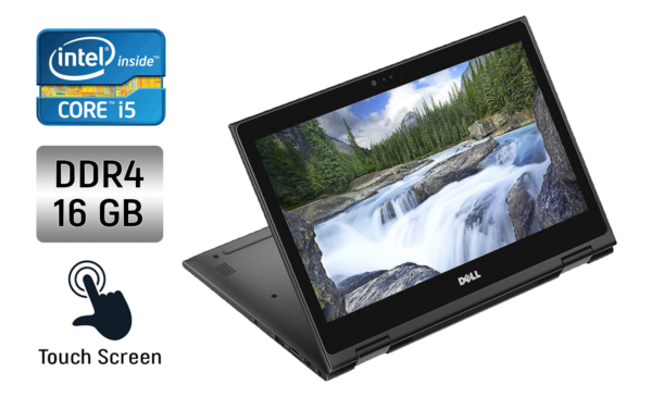 Ноутбук-трансформер Dell Latitude 3390 / 13.3" (1920x1080) IPS Touch / Intel Core i5-8250U (4 (8) ядра по 1.6 - 3.4 GHz) / 16 GB DDR4 / 480 GB SSD / Intel UHD Graphics 620 / WebCam / Windows 10