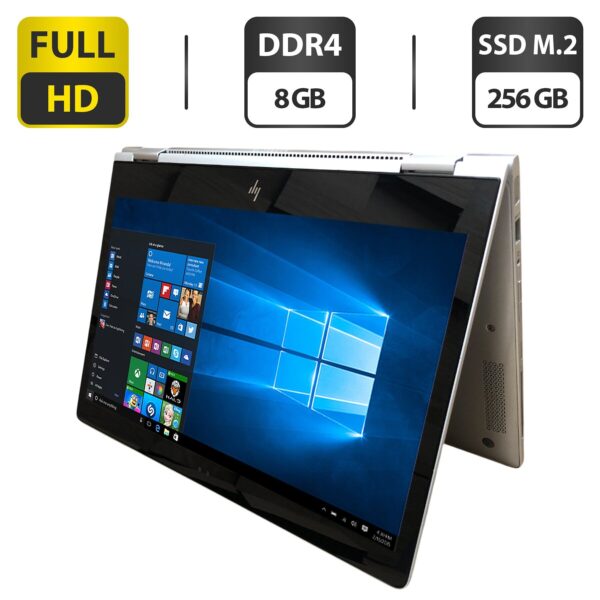 Ноутбук-трансформер HP EliteBook x360 1030 G2 / 13.3" (1920x1080) IPS Touch / Intel Core i5-7200U (2 (4) ядра по 2.5 - 3.1 GHz) / 8 GB DDR4 / 256 GB SSD M.2 / Intel HD Graphics 620 / WebCam