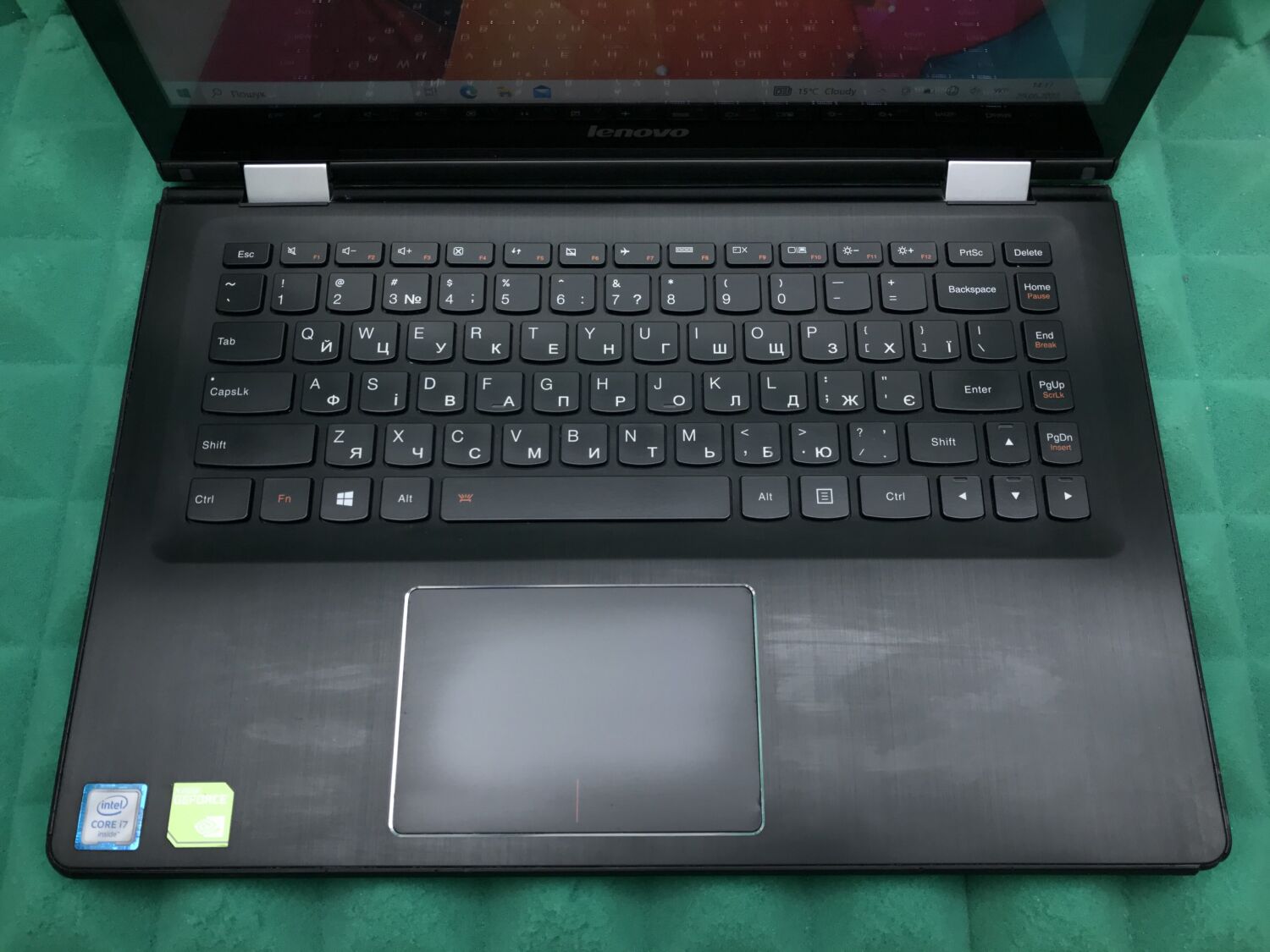 Ноутбук-трансформер Б-клас Lenovo Flex 3-1480 / 14" (1920x1080) IPS Touch / Intel Core i7-6500U (2 (4) ядра по 2.5 - 3.1 GHz) / 8 GB DDR4 / 240 GB SSD / Intel HD Graphics 520 / WebCam / HDMI - Зображення 4