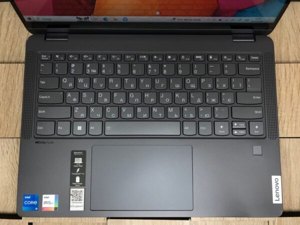 Ноутбук-трансформер Б-клас Lenovo IdeaPad Flex 5 14IAU7 / 14" (1920x1080) IPS Touch / Intel Core i5-1235U (10 (12) ядер по 3.3 - 4.4 GHz) / 8 GB DDR4 / 256 GB SSD M.2 / Intel Iris Xe Graphics / WebCam / Fingerprint - Зображення 3