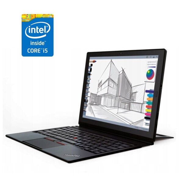 Ноутбук-трансформер Lenovo ThinkPad X1 Tablet (2nd Gen) / 12" (2160x1440) IPS Touch / Intel Core i5-7Y57 (2 (4) ядра по 1.2 - 3.3 GHz) / 8 GB DDR3 / 240 GB SSD / Intel HD Graphics 615 / WebCam