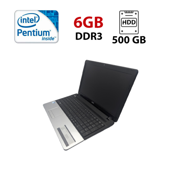 Ноутбук Acer Aspire E1-531 / 15.6" (1366x768) TN / Intel Pentium B950 (2 ядра по 2.2 GHz) / 6 GB DDR3 / 500 GB HDD / Intel HD Graphics 2000 / WebCam