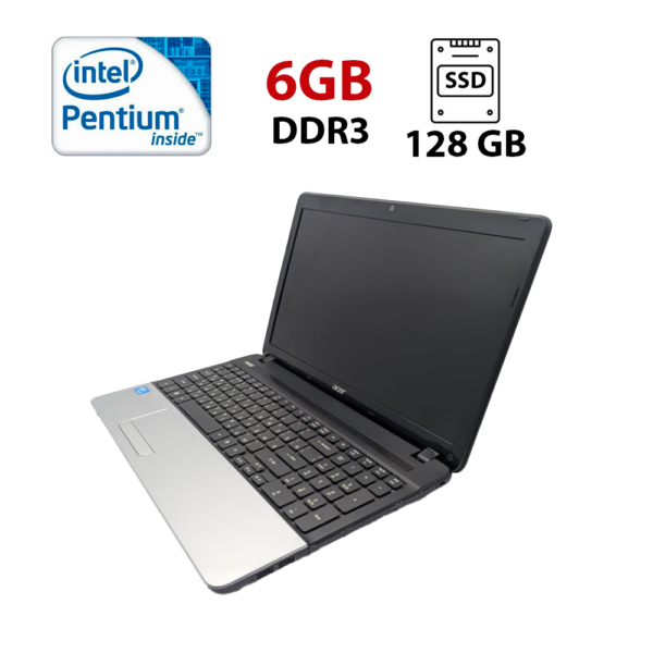 Ноутбук Acer Aspire E1-531 / 15.6" (1366x768) TN / Intel Pentium B960 (2 ядра по 2.2 GHz) / 6 GB DDR3 / 128 GB SSD / Intel HD Graphics / WebCam