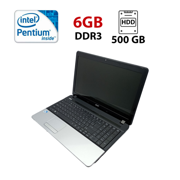 Ноутбук Acer Aspire E1-531 / 15.6" (1366x768) TN / Intel Pentium B960 (2 ядра по 2.2 GHz) / 6 GB DDR3 / 500 GB HDD / Intel HD Graphics / WebCam