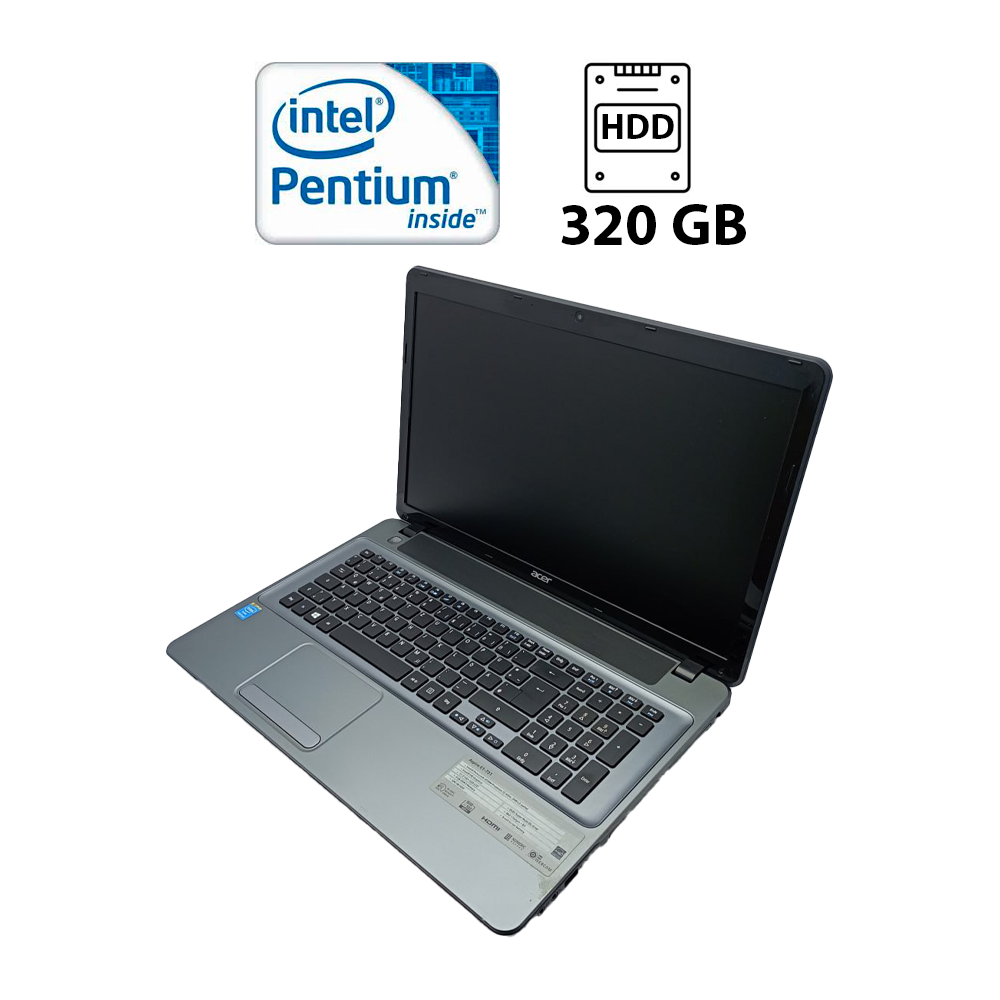 Ноутбук Acer Aspire E1-731 / 15.6" (1366x768) TN / Intel Pentium 2020M (2 ядра по 2.4 GHz) / 6 GB DDR3 / 320 GB HDD / Intel HD Graphics 2500 / WebCam