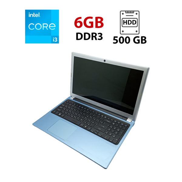 Ноутбук Acer V5-571G / 15.6" (1366x768) TN / Intel Core i3-2367M (2 (4) ядра по 1.4 GHz) / 6 GB DDR3 / 500 GB HDD / nVidia GeForce GT 620M, 1 GB DDR3, 64-bit / WebCam
