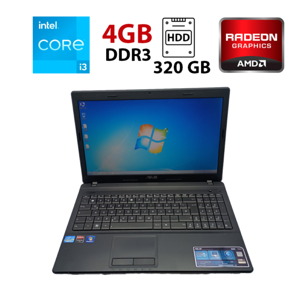Ноутбук Asus K54 / 15.6" (1366x768) TN / Intel Core i3-2330M (2 (4) ядра по 2.2 GHz) / 4 GB DDR3 / 320 GB HDD / AMD Radeon HD 6470M, 1 GB DDR3, 64-bit / WebCam