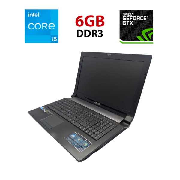 Ноутбук Asus N53Jn / 15.6" (1366x768) TN / Intel Core i5-450M (2 (4) ядра по 2.4 - 2.66 GHz) / 6 GB DDR3 / 500 GB HDD / nVidia GeForce GT 335M, 1 GB DDR3, 128-bit / WebCam