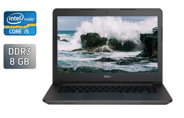 Ноутбук Б-клас Dell Latitude 3450 / 14" (1366x768) TN / Intel Core i5-5200U (2 (4) ядра по 2.2 - 2.7 GHz) / 8 GB DDR3 / 240 GB SSD / Intel HD Graphics 5500 / WebCam / Windows 10