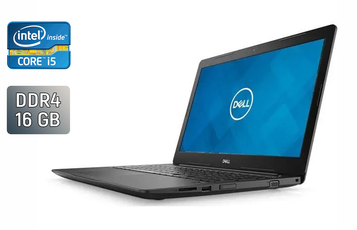 Ноутбук Б-клас Dell Latitude 3490 / 14" (1920x1080) IPS / Intel Core i5-8250U (4 (8) ядра по 1.6 - 3.4 GHz) / 16 GB DDR4 / 480 GB SSD / Intel UHD Graphics 620 / WebCam / Windows 10
