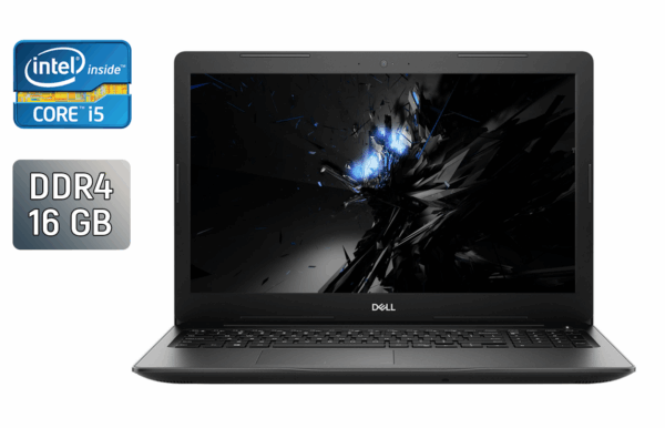 Ноутбук Б-клас Dell Latitude 3590 / 15.6" (1920x1080) IPS / Intel Core i5-8250U (4 (8) ядра по 1.6 - 3.4 GHz) / 16 GB DDR4 / 480 GB SSD / Intel UHD Graphics 620 / WebCam / Windows 10