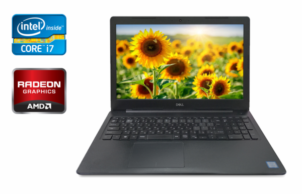 Ноутбук Б-клас Dell Latitude 3590 / 15.6" (1366x768) TN / Intel Core i7-8550U (4 (8) ядра по 1.8 - 4.0 GHz) / 16 GB DDR4 / 480 GB SSD / AMD Radeon 530, 2 GB GDDR5, 64-bit / WebCam / HDMI / Windows 10