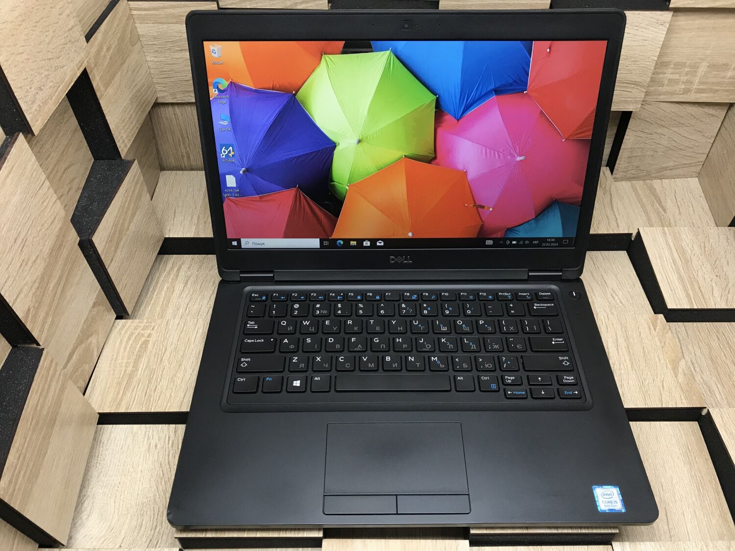 Ноутбук Б-клас Dell Latitude 5490 / 14" (1920x1080) IPS / Intel Core i5-8250U (4 (8) ядра по 1.6 - 3.4 GHz) / 8 GB DDR4 / 240 GB SSD M.2 / Intel UHD Graphics 620 / WebCam / USB 3.1 / HDMI - Зображення 2
