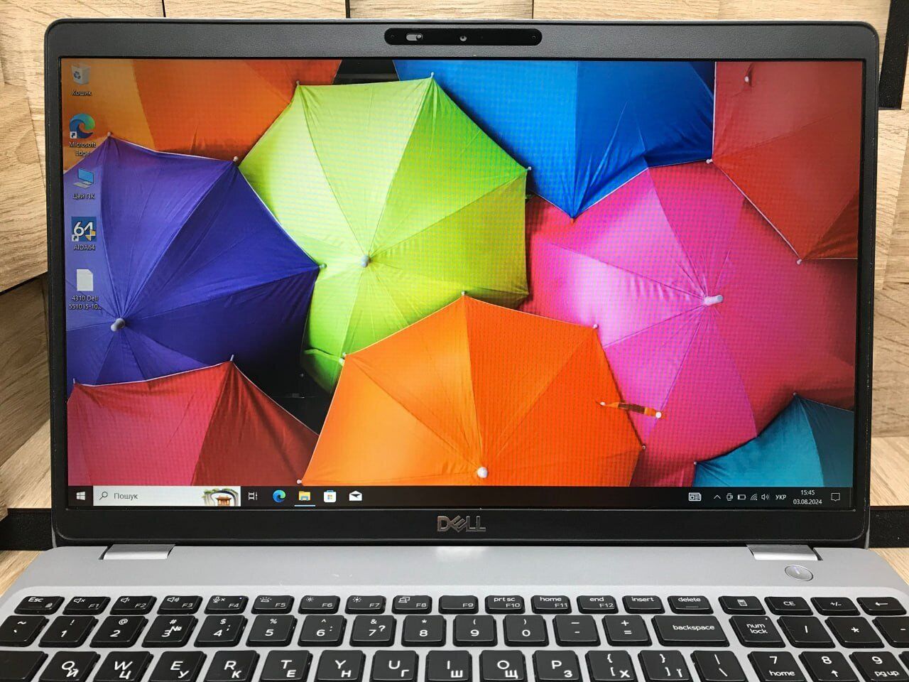 Ноутбук Б-клас Dell Latitude 5510 / 15.6" (1920x1080) IPS / Intel Core i5-10210U (4 (8) ядра по 1.6 - 4.2 GHz) / 8 GB DDR4 / 256 GB SSD M.2 / Intel UHD Graphics / WebCam / USB 3.2 / HDMI / Windows 10 ліцензія - Зображення 3