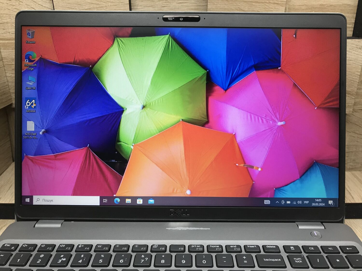 Ноутбук Б-клас Dell Latitude 5511 / 15.6" (1366x768) TN / Intel Core i5-10300H (4 (8) ядра по 2.5 - 4.5 GHz) / 8 GB DDR4 / 256 GB SSD M.2 / Intel UHD Graphics / WebCam / Windows 10 ліцензія - Зображення 3