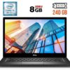 Ноутбук Б-клас Dell Latitude 7490 / 14" (1366x768) TN / Intel Core i5-8250U (4 (8) ядра по 1.6 - 3.4 GHz) / 8 GB DDR4 / 240 GB SSD M.2 / Intel UHD Graphics 620 / WebCam / USB 3.1 / HDMI / Windows 10 ліцензія