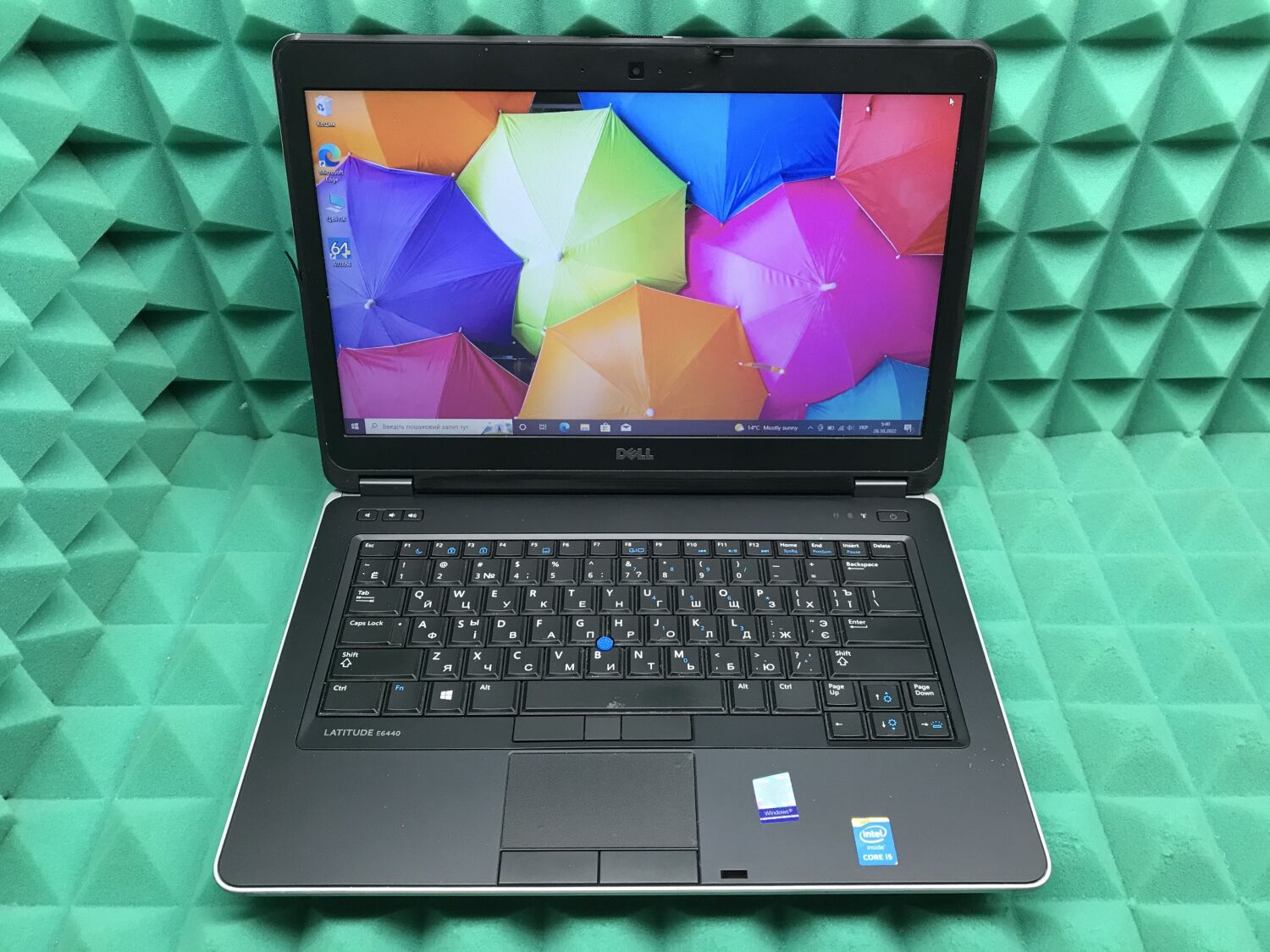 Ноутбук Б-клас Dell Latitude E6440 / 14" (1366x768) TN / Intel Core i5-4310M (2 (4) ядра по 2.7 - 3.4 GHz) / 8 GB DDR3 / 160 GB SSD / Intel HD Graphics 4600 / WebCam / DVD-ROM / HDMI / Windows 10 ліцензія - Зображення 2