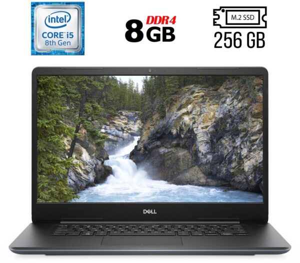 Ноутбук Б-клас Dell Vostro 5581 / 15.6" (1920x1080) IPS / Intel Core i5-8265U (4 (8) ядра по 1.6 - 3.9 GHz) / 8 GB DDR4 / 256 GB SSD M.2 / Intel UHD Graphics 620 / WebCam / HDMI / Windows 10 ліцензія
