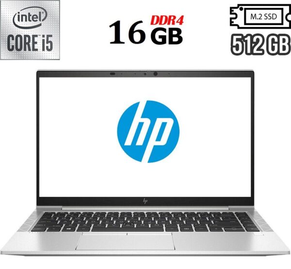 Ультрабук Б-клас HP EliteBook 840 G7 / 14" (1920x1080) IPS / Intel Core i5-10310U (4 (8) ядра по 1.7 - 4.4 GHz) / 16 GB DDR4 / 512 GB SSD M.2 / Intel UHD Graphics / WebCam / USB 3.1 / HDMI