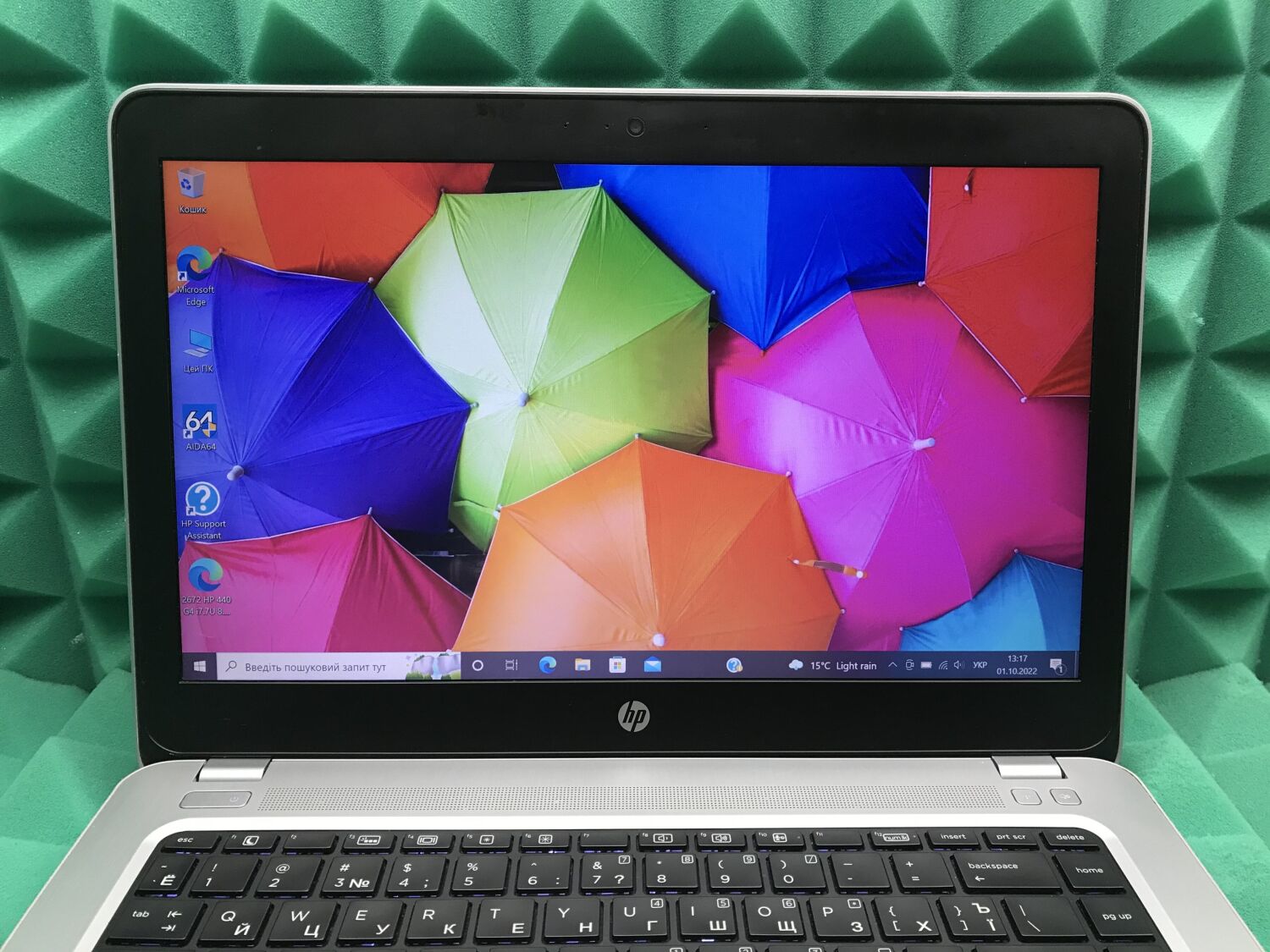 Ноутбук Б-клас HP ProBook 440 G4 / 14" (1920x1080) TN / Intel Core i7-7500U (2 (4) ядра по 2.7 - 3.5 GHz) / 8 GB DDR4 / 128 GB SSD / Intel HD Graphics 620 / WebCam / Fingerprint / HDMI - Зображення 3