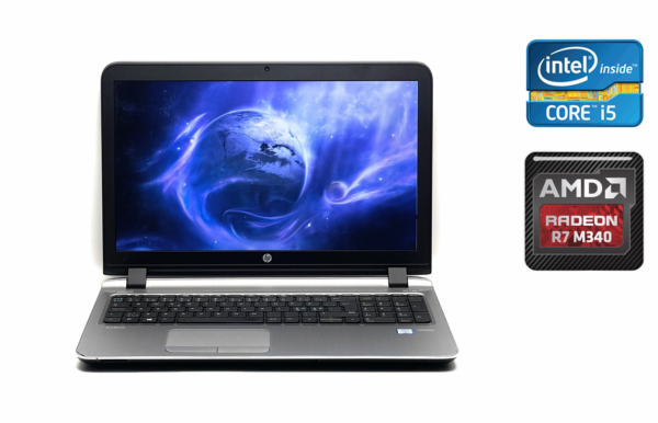 Ноутбук Б-клас HP ProBook 450 G3 / 15.6" (1366x768) TN / Intel Core i5-6200U (2 (4) ядра по 2.3 - 2.8 GHz) / 8 GB DDR3 / 256 GB SSD / AMD Radeon R7 M340, 2 GB DDR3, 64-bit / WebCam / Fingerprint / Windows 10