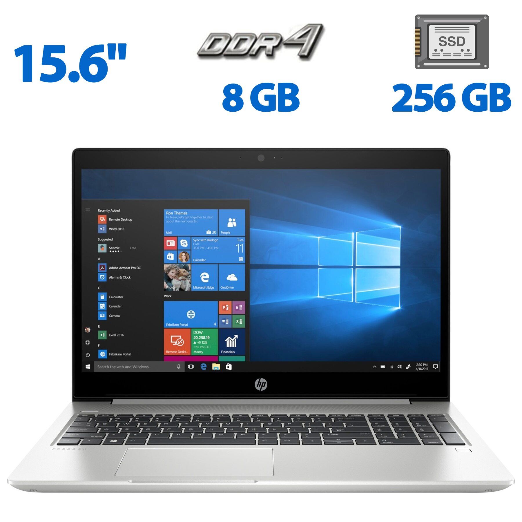 Ноутбук Б-клас HP ProBook 455R G6 / 15.6" (1366x768) TN / AMD Ryzen 3 3200U (2 (4) ядра по 2.6 - 3.5 GHz) / 8 GB DDR4 / 256 GB SSD / AMD Radeon Vega 3 Graphics / WebCam / HDMI