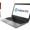 Ноутбук Б-клас HP ProBook 655 G1 / 15.6" (1366x768) TN / AMD A6-5350M (2 ядра по 2.9 - 3.5 GHz) / 8 GB DDR3 / 240 GB SSD / AMD Radeon HD 8450G / WebCam / Fingerprint / Windows 10
