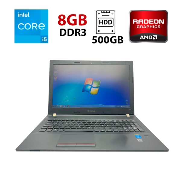 Ноутбук Б-клас Lenovo E50-80 / 15.6" (1366x768) TN / Intel Core i5-2430M (2 (4) ядра по 2.4 - 3.0 GHz) / 8 GB DDR3 / 500 GB HDD / AMD Radeon R5 M330, 2 GB GDDR3, 64-bit / WebCam