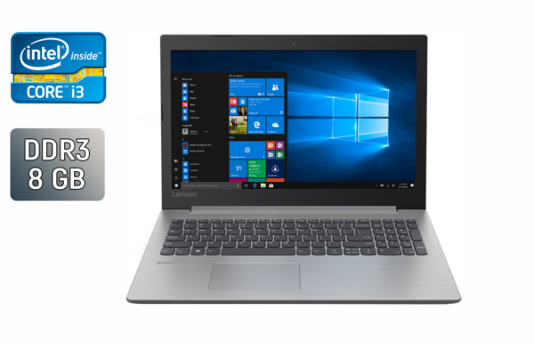Ноутбук Б-клас Lenovo IdeaPad 330-151KB / 15.6" (1366x768) TN / Intel Core i3-8130U (2 (4) ядра по 2.2 - 3.4 GHz) / 8 GB DDR4 / 256 GB SSD / Intel UHD Graphics 620 / WebCam / Windows 10