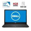 Ноутбук Dell Inspiron 15-3652 / 15.6" (1366x768) TN / Intel Celeron N3060 (2 ядра по 1.6 - 2.48 GHz) / 4 GB DDR3 / 500 GB HDD / Intel HD Graphics / WebCam / Батарея не тримає