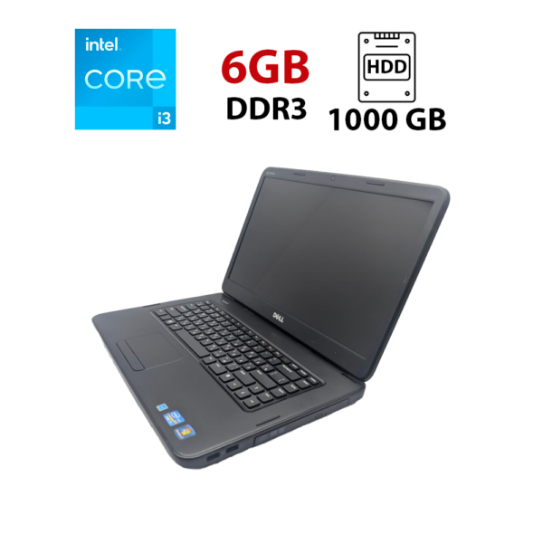 Ноутбук Dell Inspiron N5050 / 15.6" (1366x768) TN / Intel Core i3-2370M (2 (4) ядра по 2.4 GHz) / 6 GB DDR3 / 1000 GB HDD / Intel HD Graphics 3000 / WebCam / АКБ не тримає