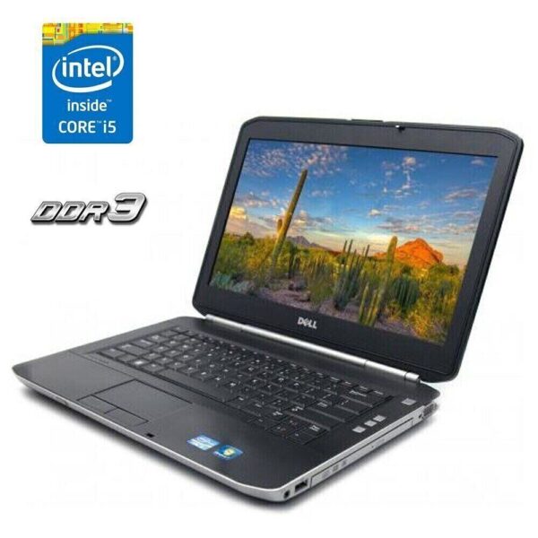 Ноутбук Dell Latitude E5420 / 14" (1366x768) TN / Intel Core i5-2430M (2 (4) ядра по 2.4 - 3.0 GHz) / 4 GB DDR3 / 320 GB HDD / Intel HD Graphics 3000 / АКБ не тримає