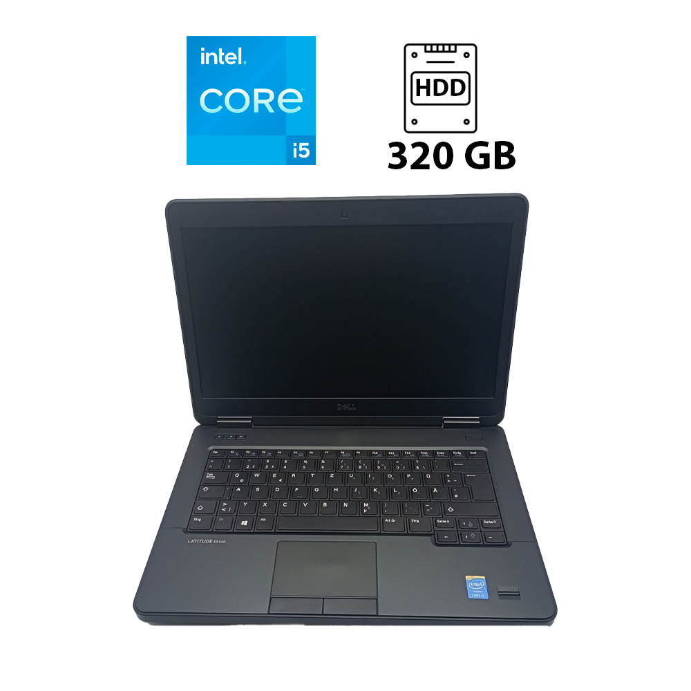 Ноутбук Dell Latitude E5440 / 14" (1366x768) TN / Intel Core i5-4300U (2 (4) ядра по 1.9 - 2.9 GHz) / 8 GB DDR3 / 320 GB HDD / Intel HD Graphics 4400 / WebCam