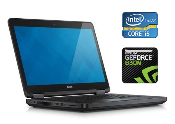 Ноутбук Dell Latitude E5450 / 14" (1920x1080) IPS / Intel Core i5-5300U (2 (4) ядра по 2.3 - 2.9 GHz) / 8 GB DDR3 / 256 GB SSD / nVidia GeForce 830M, 2 GB DDR3, 64-bit / WebCam / Fingerprint / Windows 10