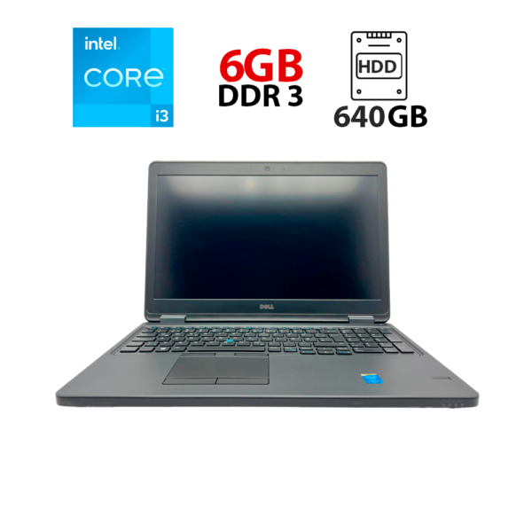 Ноутбук Dell Latitude E5530 / 15.6" (1920x1080) IPS / Intel Core i3-2350M (2 (4) ядра по 2.3 GHz) / 6 GB DDR3 / 640 GB HDD / Intel HD Graphics 3000 / WebCam / АКБ не тримає