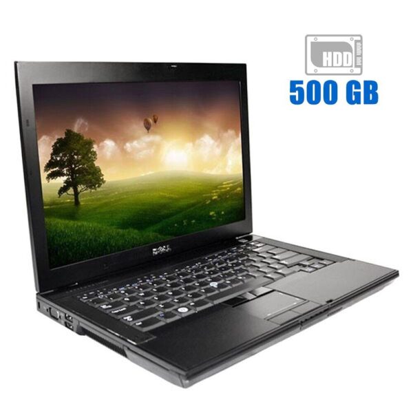 Ноутбук Dell Latitude E6400 / 14.1" (1280x800) TN / Intel Core 2 Duo P8700 (2 ядра по 2.53 GHz) / 4 GB DDR3 / 500 GB HDD / Intel GMA 4500MHD Graphics / АКБ не тримає
